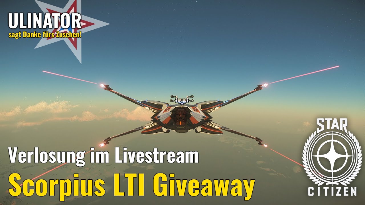 Embedded thumbnail for RSI Scorpius LTI Giveaway - Verlosung live im Stream am Samstag, 11.06.2022