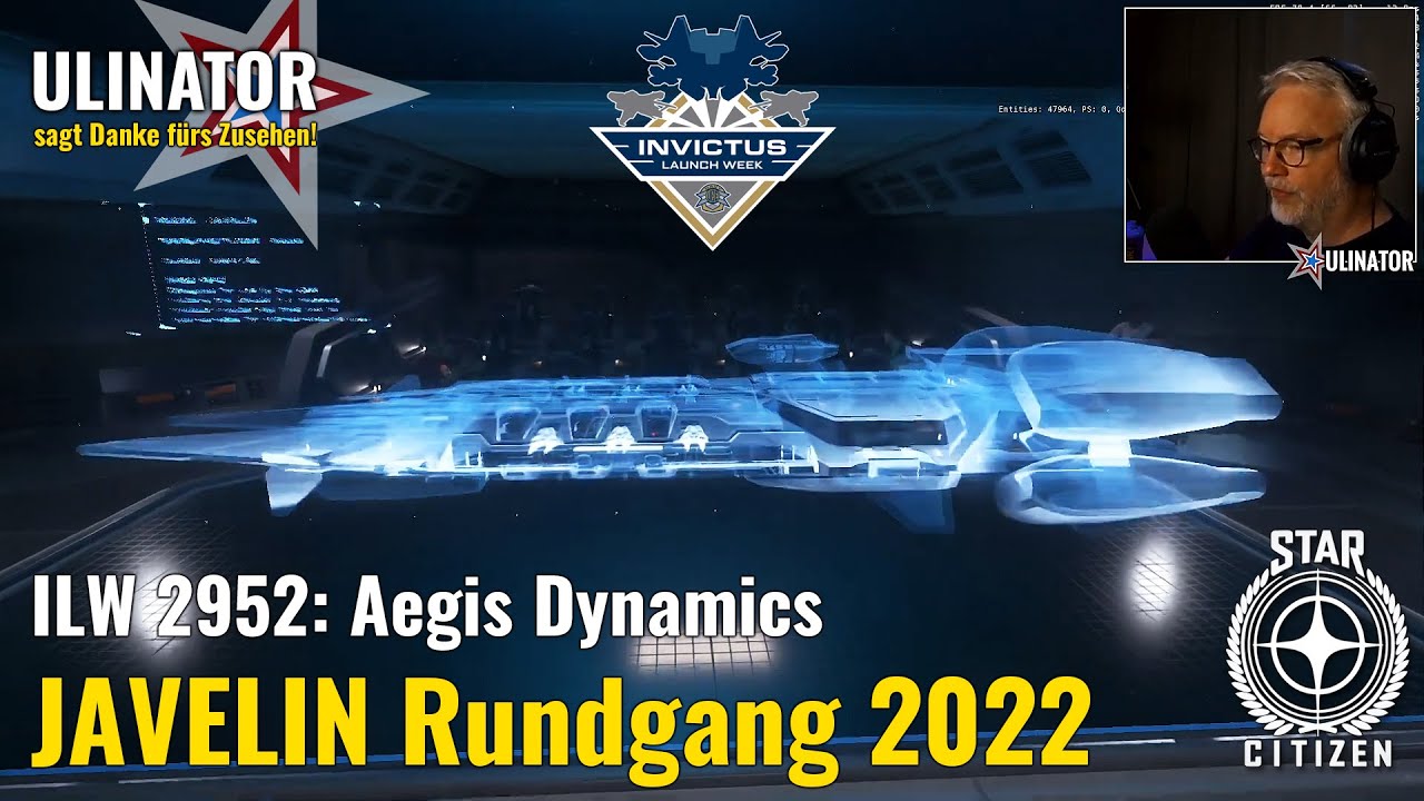 Embedded thumbnail for ILW 2952 - Aegis Dynamics und Rundgang auf der Javelin!