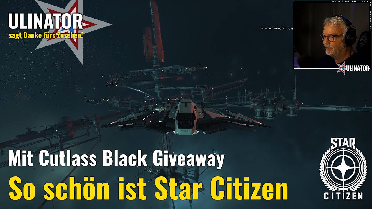 Embedded thumbnail for So schön ist Star Citizen - mit Cutlass Black Giveaway